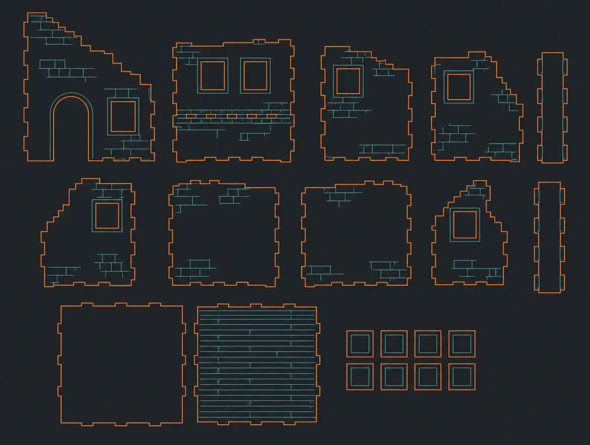 AI-generated illustrative example: Cutting-layout comparison illustration